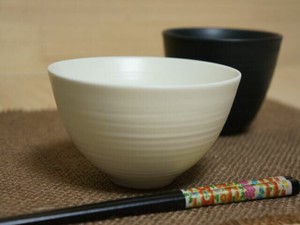 【黒白】茶碗 ご飯茶碗 飯碗 美濃焼/ホワイト 628-16-60E