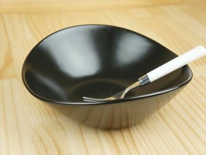 25 cm Oval Bowl L Black 30 Plates Oval Salad Bowl Cafe Economical Plates Wrapping