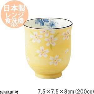 美浓烧 日本茶杯 陶器 餐具 日本国内产 200cc 日本制造