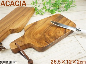 木製 プレート アカシア 26.5cm カッティングボード まな板 plate 木 カフェ 食器 ウッドバーニング