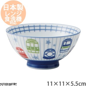 Mino ware Rice Bowl Pottery Face Dishwasher Safe Made in Japan