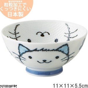 美浓烧 饭碗 陶器 动物 11cm 日本制造