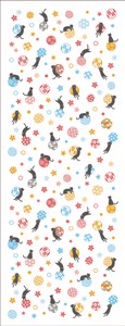 Gauze Handkerchief Cat Japanese Pattern Made in Japan