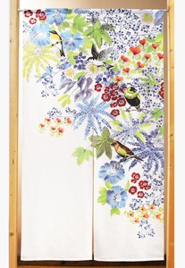 Japanese Noren Curtain 8 5 50 cm Cosmo Botanical Hummingbird