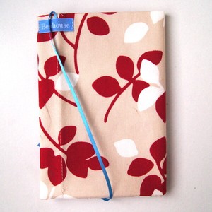 Free Size Book Cover Leaf Red