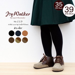 【joy walker】- アンクル レースアップ ソフトフットベッド シューズ -　6色　#223S