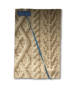 Free Size Book Cover Knitted Beige