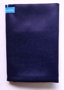 Free Size Book Cover Navy Blue