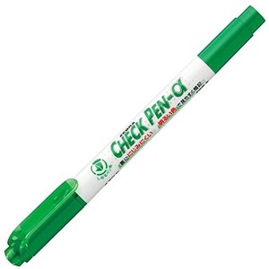 ゼブラ チェックペン α  緑 WYT20-G
