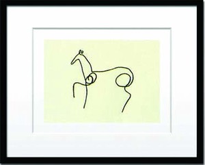 アートフレーム　パブロ・ピカソ Pablo Picasso Le cheval-BK