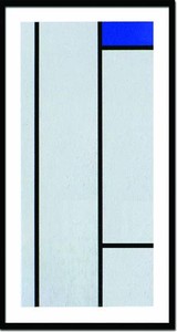 アートフレーム　ピエト・モンドリア Piet Mondrian Composition(blanc/bleu)