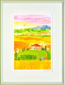 アートパネル はり たつお オルチャ渓谷、収穫の季節(大全紙)(C1084)