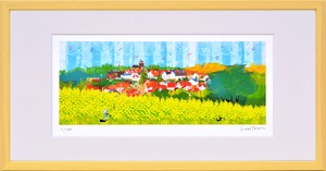 アートパネル はり たつお ラプンツェルの塔と菜の花畑(S)(C1099)