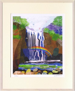 アートパネル はり たつお 熊野の滝(四ツ)(C1060)