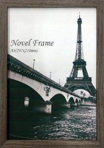 額縁 木製シンプルデザイン ヌーベルフレーム ブラウン Novel Frame Brown　A4