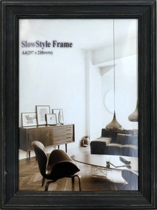 額縁　木製フレーム　スロースタイル　グレー Slow Style Frame Gray　A4