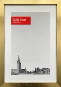 額縁　シンプルデザイン　モードフレーム　ゴールド Mode Frame Gold　A4