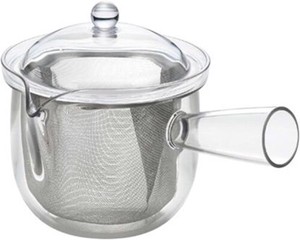 Made in Japan made Clear Tea Pot Stainless Mesh Japanese Tea Pot Type 38