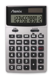 アスカ　ビジネスカラー電卓　C1235S