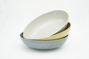 Pleated Pottery OVAL BOWL