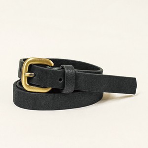Belt Cattle Leather black Genuine Leather 1.6cm