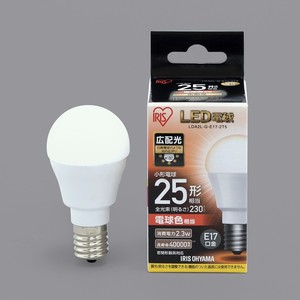 【アイリスオーヤマ　照明　LED電球】　LED電球　E17　広配光タイプ　25形　昼白色・電球色相当