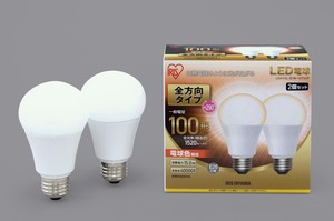 【アイリスオーヤマ　照明　LED電球】　LED電球 E26 2P 全方向タイプ 電球色 100形相当（1520lm）