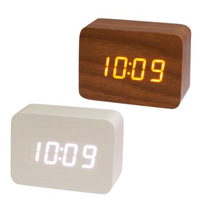 US DECO Clock/Watch Interior Clock Wood LED Small Size 5 6