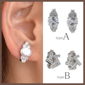 Clip-On Earrings Earrings sliver Bijoux Sparkle Presents Ladies'