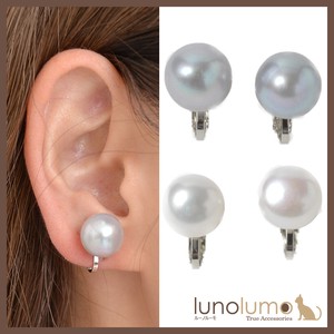 Clip-On Earrings Pearl Earrings sliver White Formal Ladies' Simple 1 tablets