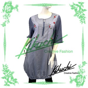 Casual Dress One-piece Dress Embroidered Switching