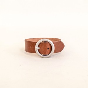 Leather Bracelet Brown Leather Genuine Leather Ladies Men's Made in Japan