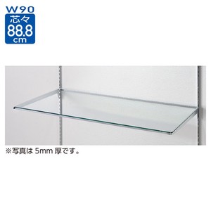 10R ガラス棚セットW90cm インハングタイプ ガラス8mm厚