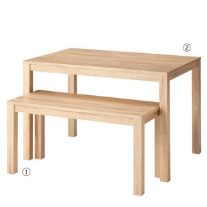 【オリジナル什器】木製ショーテーブル ラスティック柄