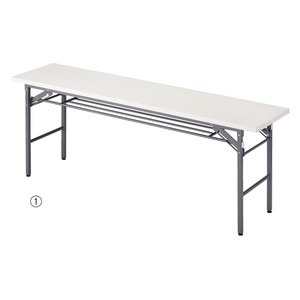 【いちおし商品】折りたたみテーブル W180cm 棚付き ホワイト