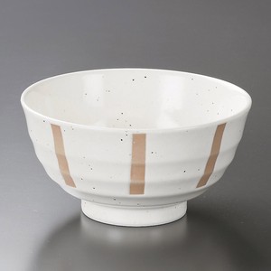 Mino ware Donburi Bowl Ramen Stripe Pottery Made in Japan