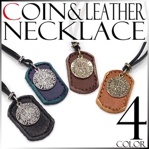 Leather Chain Necklace Leather Unisex Genuine Leather Ladies Men's Simple