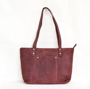 Cow Leather A4 Tote Bag ,Polyester Bag Wine Men's Ladies Business Leather Bag Wine Red