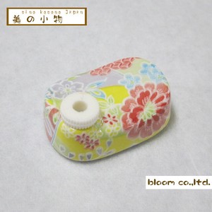 BINOKOMONO Squid Soy Sauce Bottle Chopstick Rest Flower Decorate Mino Ware Made in Japan
