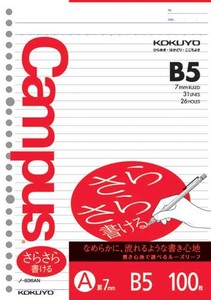 Notebook Campus 7mm Ruled Line KOKUYO Loose-Leaf