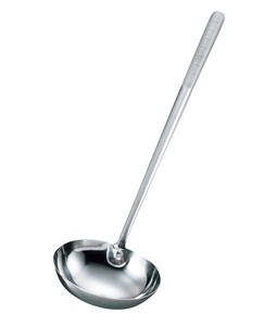 EBM All Stainless Steel Blasting Handle Chinese Ladle Oval