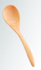 Plain Wood Stew Spoon