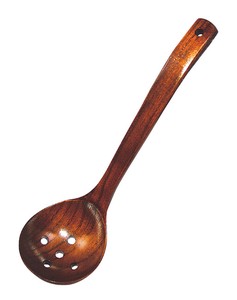 Wooden Lacquer Perforated Ladle Small