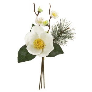 【セール品】MAGIQ　梅椿バンドル　＃ホワイト　お正月　造花