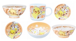 Pocket Monster SOMETSUKE Plates Pikachu Mimikyu Pottery
