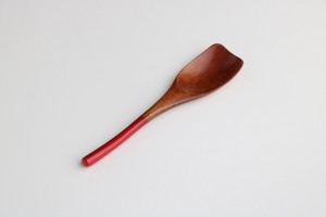 Form wooden Dessert Spoon Leap Red
