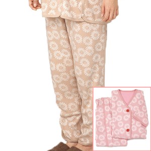 【日本製】介護　パジャマ　しるばあパラダイスパジャマ ズボン　婦人用　花 柄