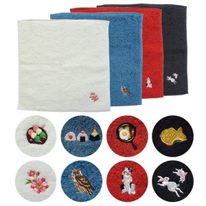 毛巾手帕 刺绣 日本制造