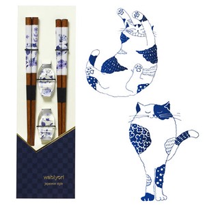 ■箸ギフト■ロンロンとミュウ箸＆箸置セット(日本製)