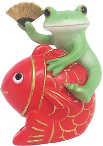 コポー　めで鯛カエル 蛙 かえる  置物 マスコットオーナメント copeau
